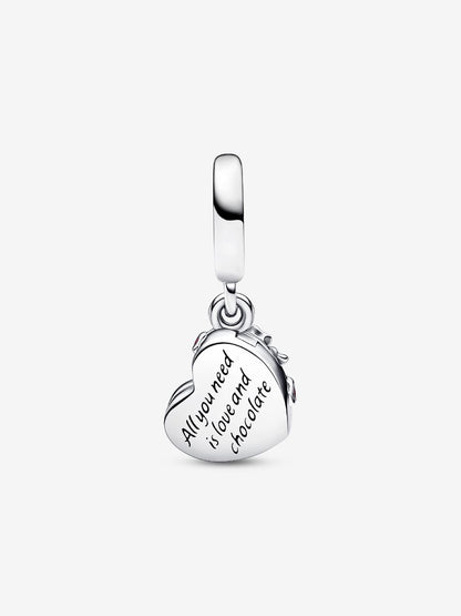 Openable Heart Chocolate Gift Box Dangle Charm
Sterling silver