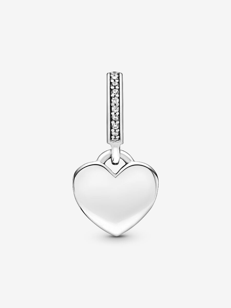 Engravable Heart Tag Dangle Charm