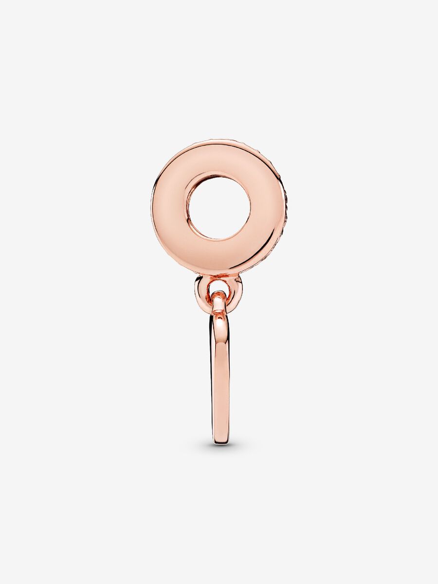 Engravable Heart Tag Dangle Charm
14k rose gold plating