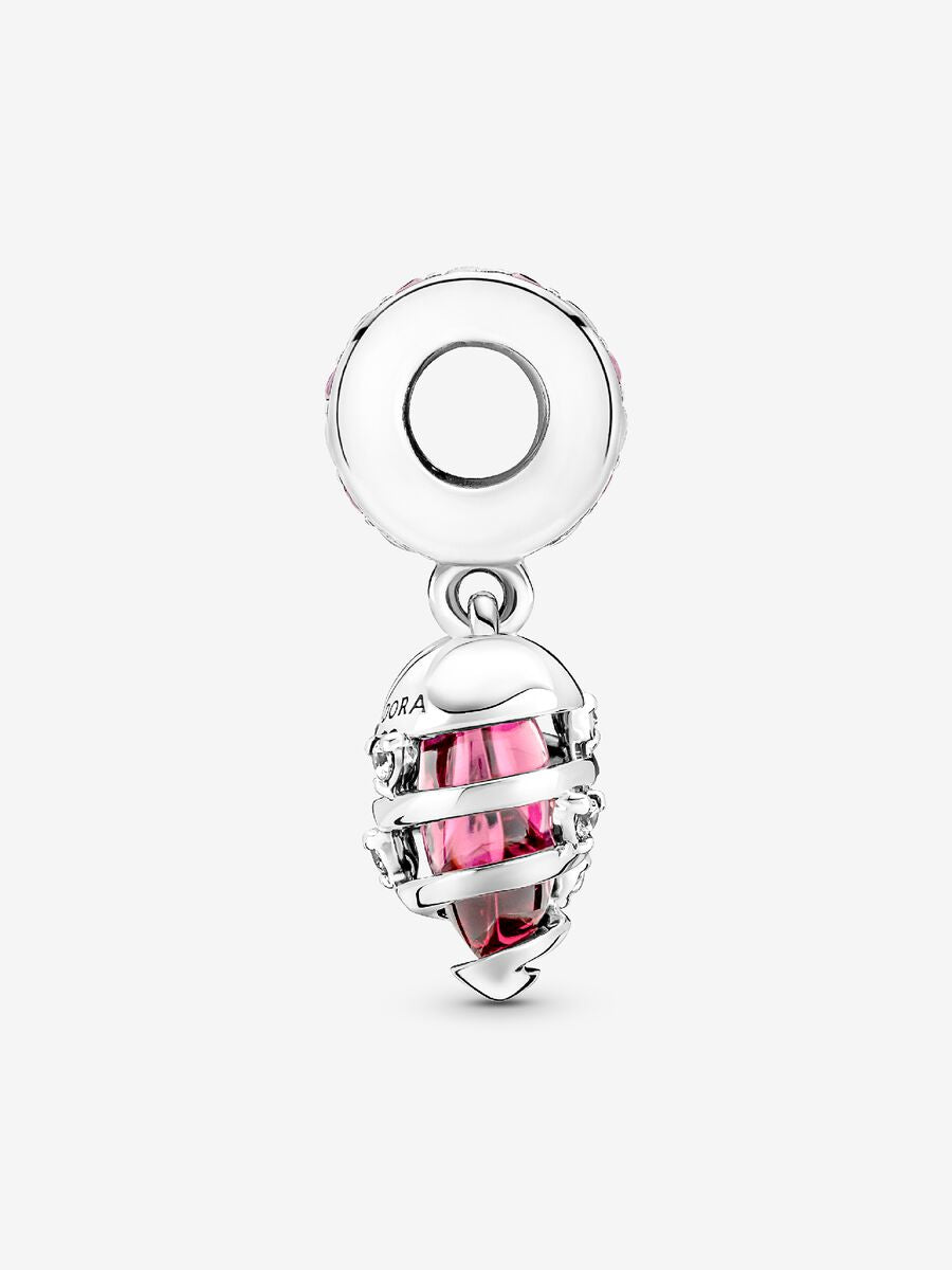 Reveal Your Love Heart Spiral Dangle Charm