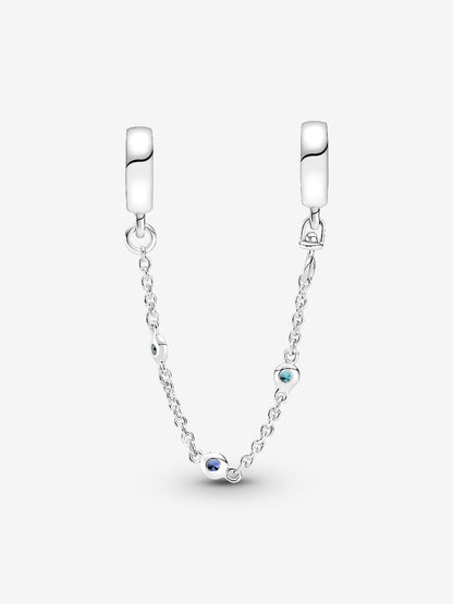 Triple Blue Stone Safety Chain