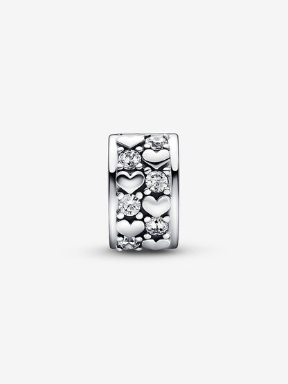 Infinite Hearts Sparkling Clip Charm