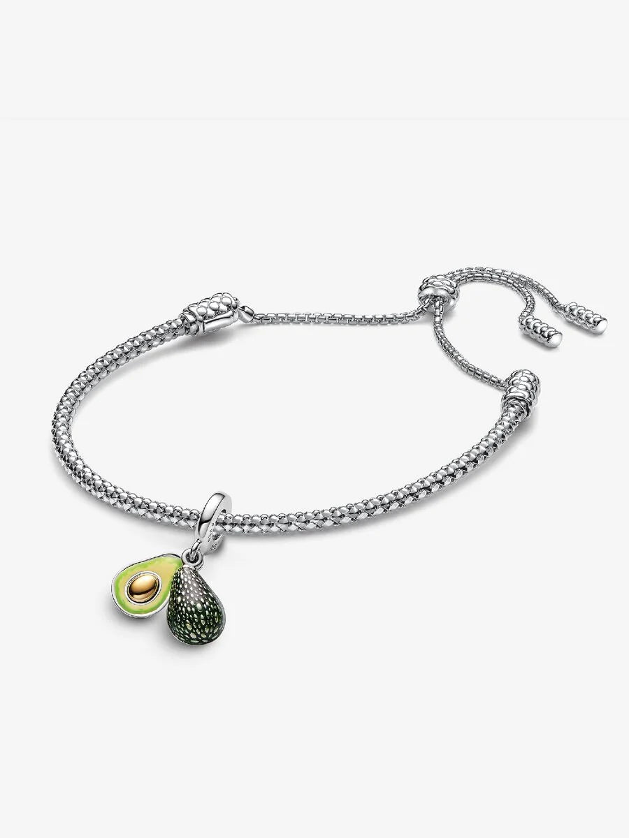 Avocado Dangle Charm Bracelet Set