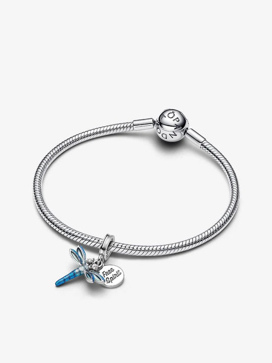 Dragonfly Dangle Charm Bracelet Set
