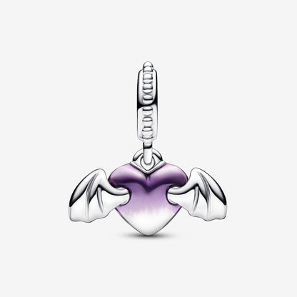 Vampire Winged Heart Dangle Charm