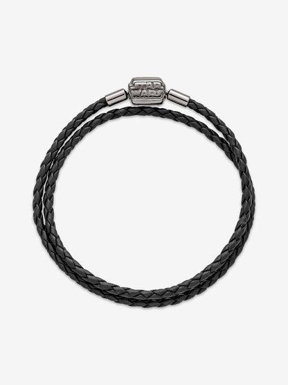 Pandora Moments Star Wars™ Limited Edition Clasp Double Black Leather Bracelet
Ruthenium plating