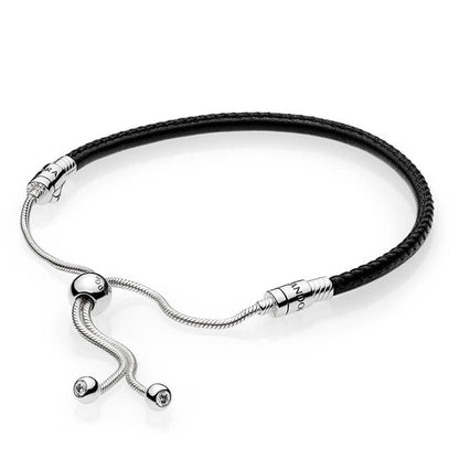 Pandora Moments Sliding Leather Bracelet