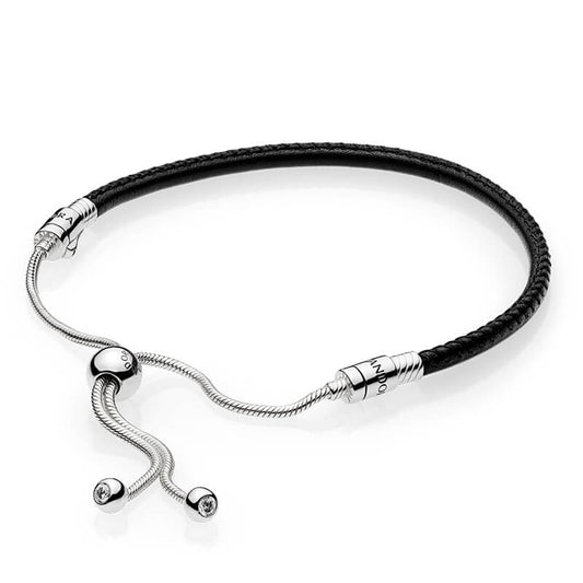 Pandora Moments Sliding Leather Bracelet