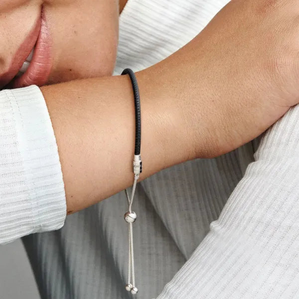 Pandora Moments Sliding Leather Bracelet