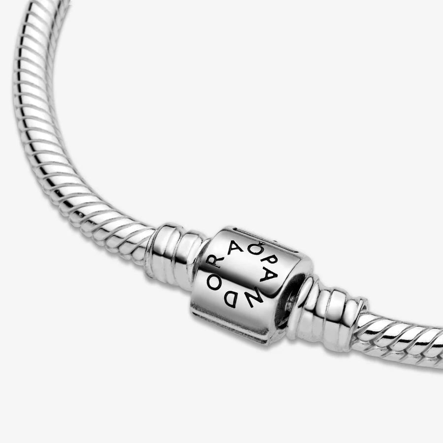 Snake chain sterling silver bracelet