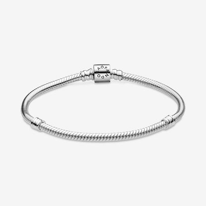 Snake chain sterling silver bracelet