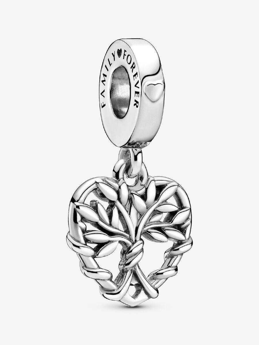 Heart Family Tree Dangle Charm