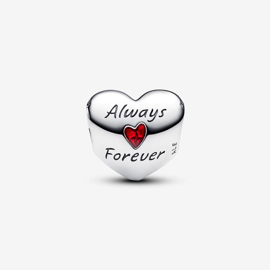 Disney Mickey Mouse & Minnie Mouse Heart Charm