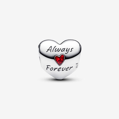 Disney Mickey Mouse & Minnie Mouse Heart Charm