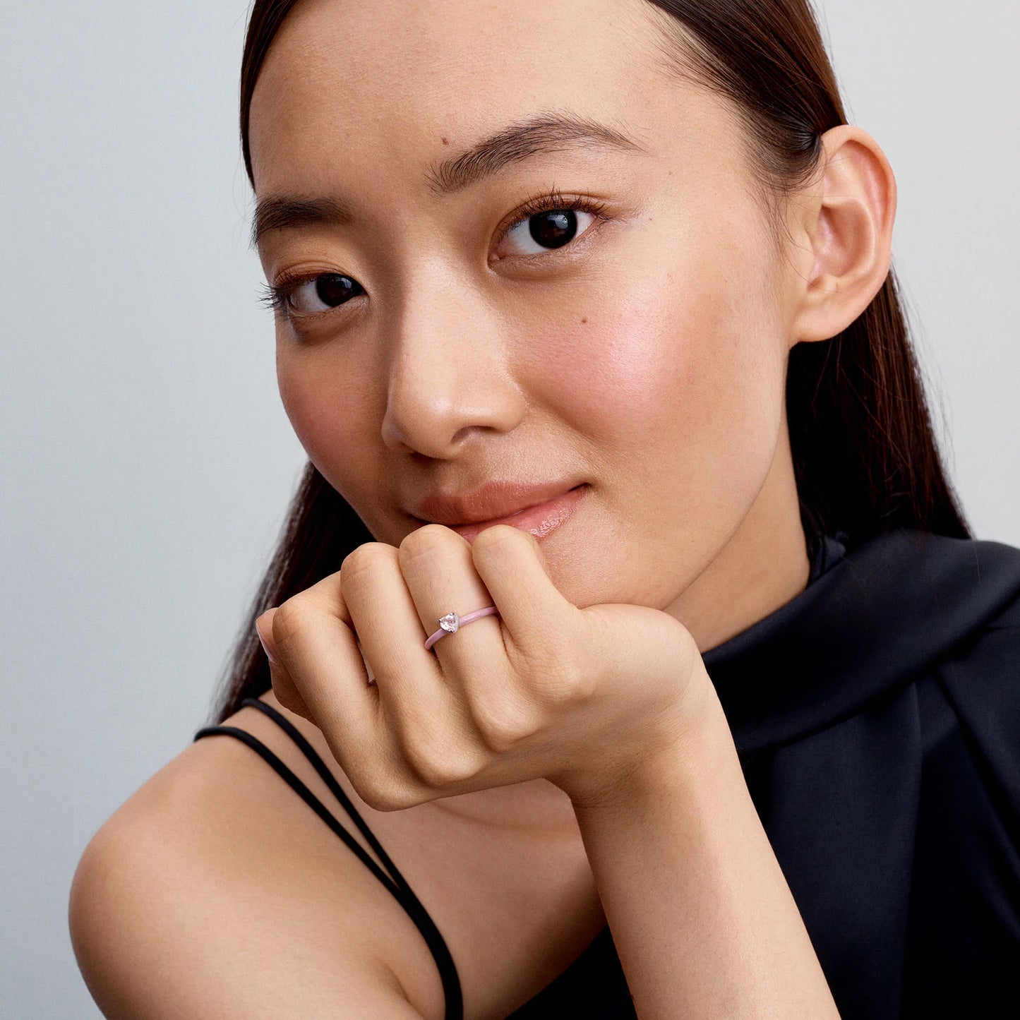 Pink Chakra Heart Ring