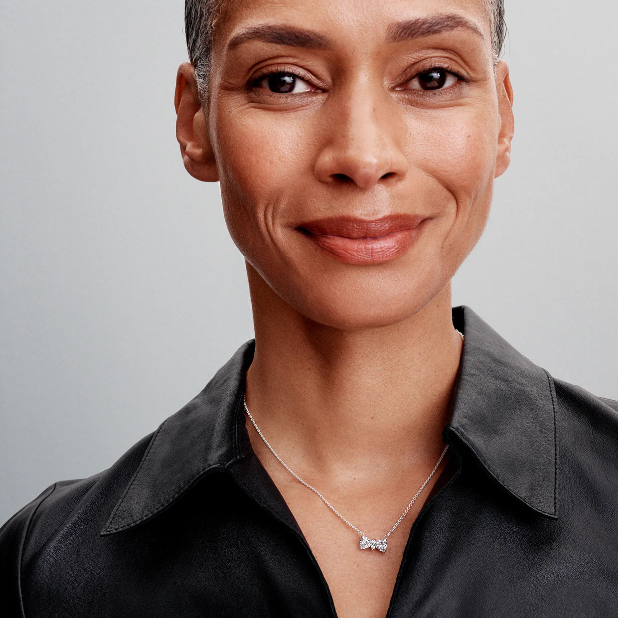 Sparkling Bow Necklace