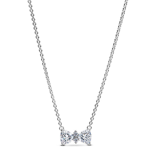 Sparkling Bow Necklace