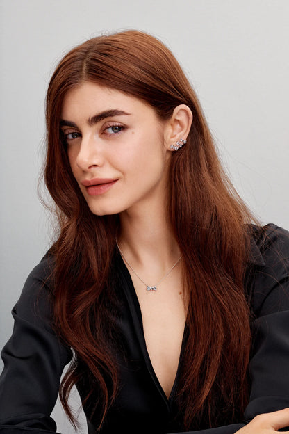 Sparkling Bow Necklace