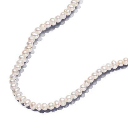 Treated Freshwater Cultured Pearls T-bar Collier Necklace
14k gold plating
