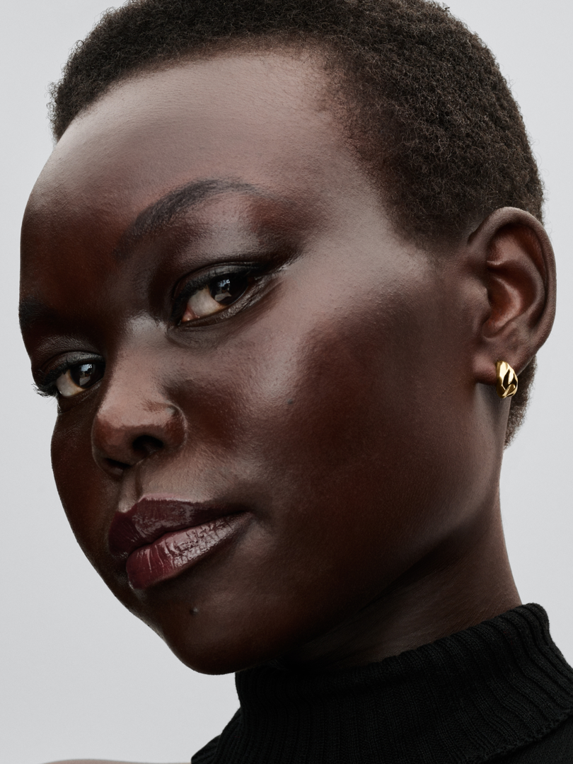 NEW | Rippled Open Hoop Earrings
14k gold plating