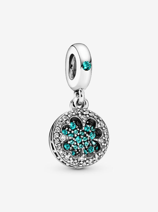 Lucky Four Leaf Clover Dangle Charm
Sterling silver