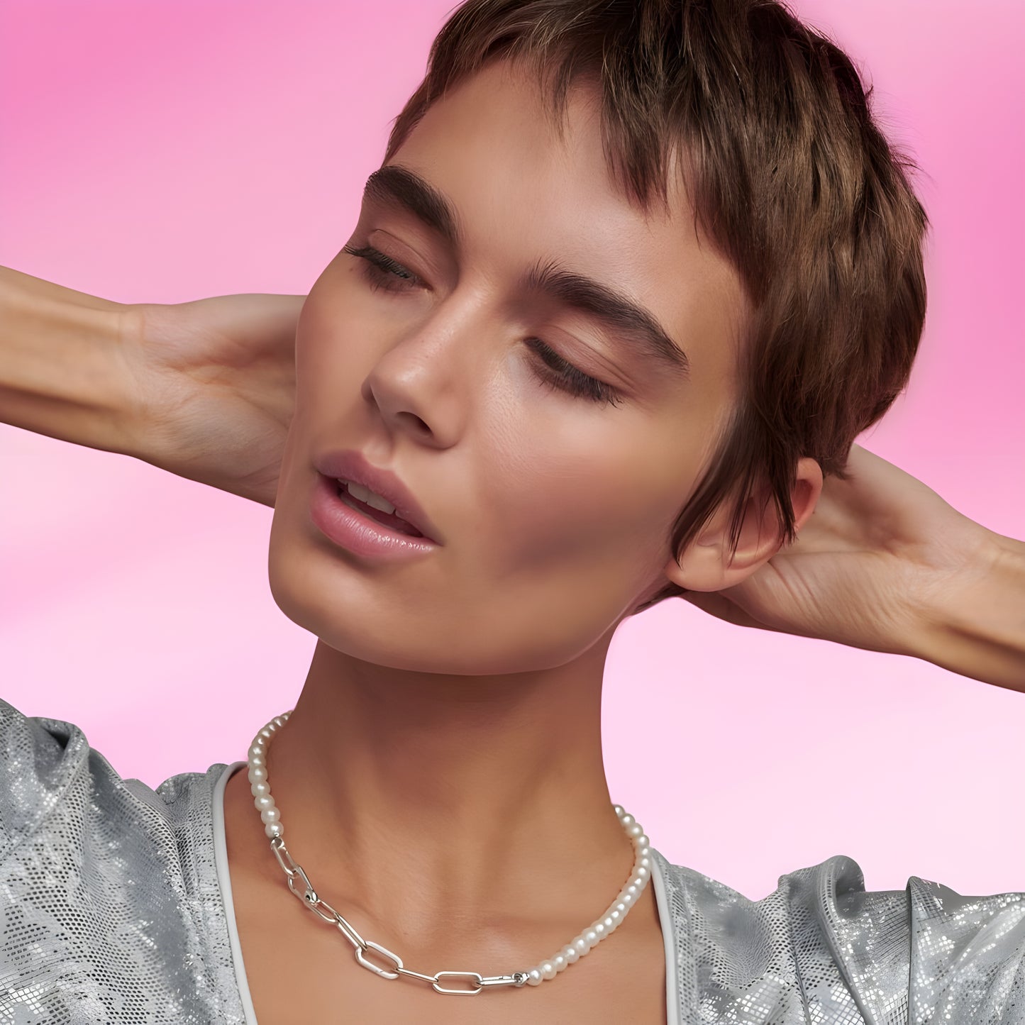 Pandora ME Treated Freshwater Cultured Pearl Necklace