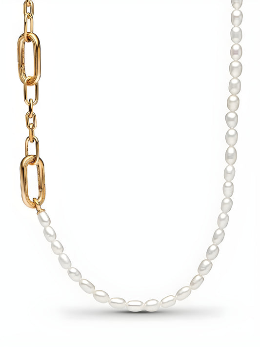 PANDORA ME SLIM TREATED FRESHWATER CULTURED PEARL NECKLACE