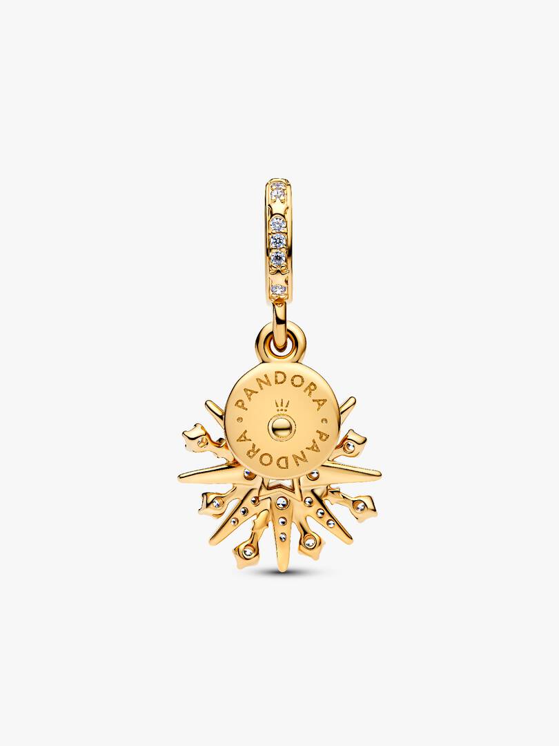 Sparkling Firework Double Dangle Charm
14k gold plating