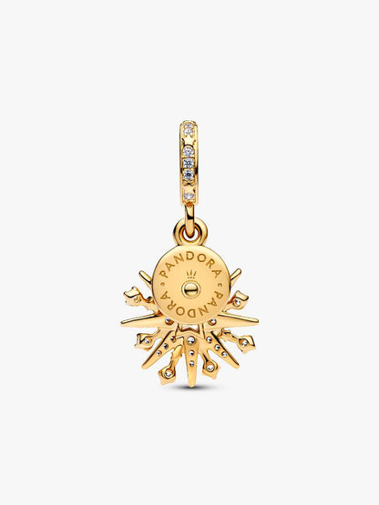 Sparkling Firework Double Dangle Charm
14k gold plating