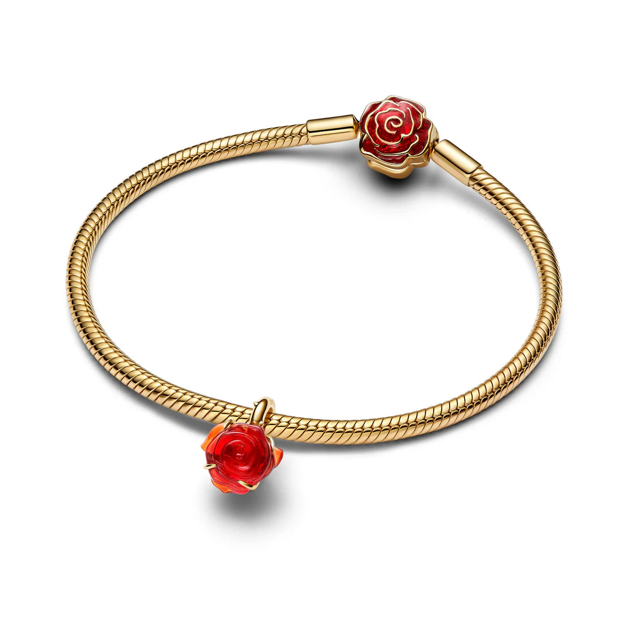 Disney Beauty and the Beast Enchanted Rose Dangle Charm
14k gold plating