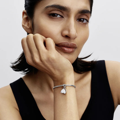 Snowdrop Flower Dangle Charm