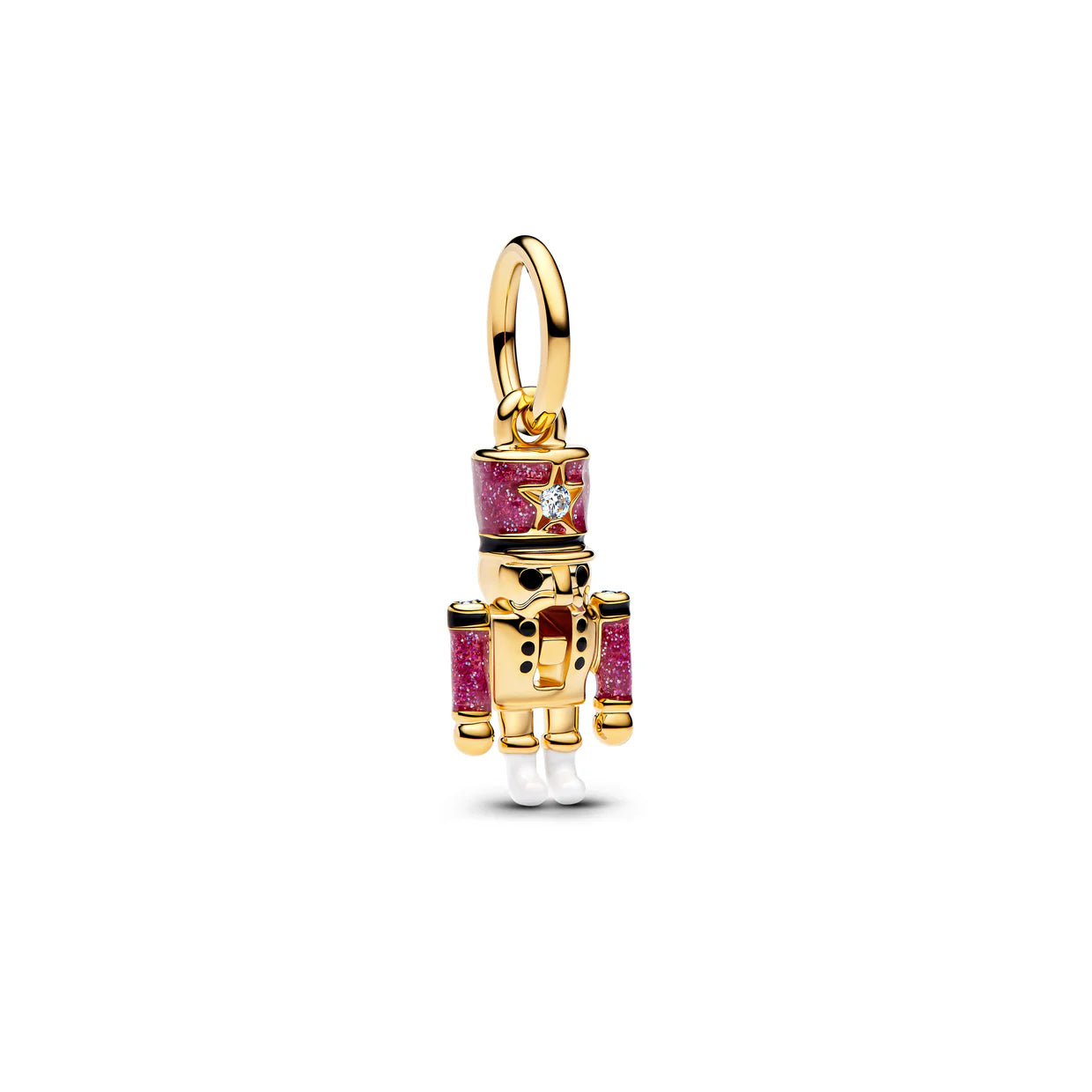 Moveable Nutcracker Dangle Charm
14k gold plating