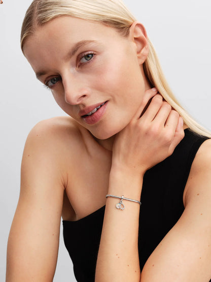 Opalescent Infinity Double Dangle Charm