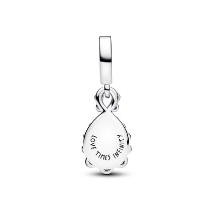 Opalescent Infinity Double Dangle Charm