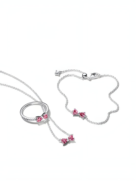 Sparkling Bow Jewelry Set