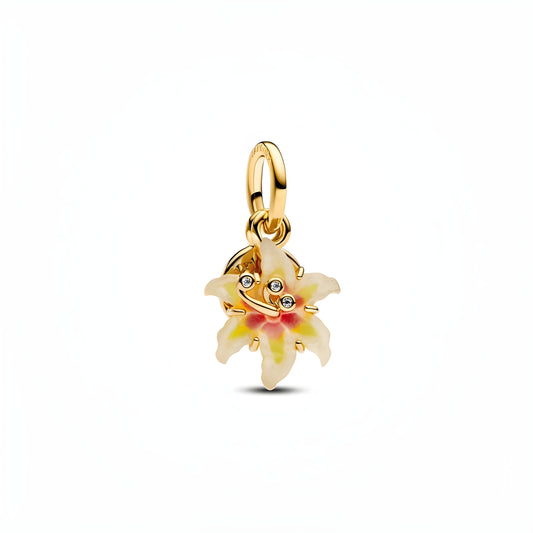 Disney 14K Gold Plated Tangled Sundrop Flower Glow-in-the-dark Charm
