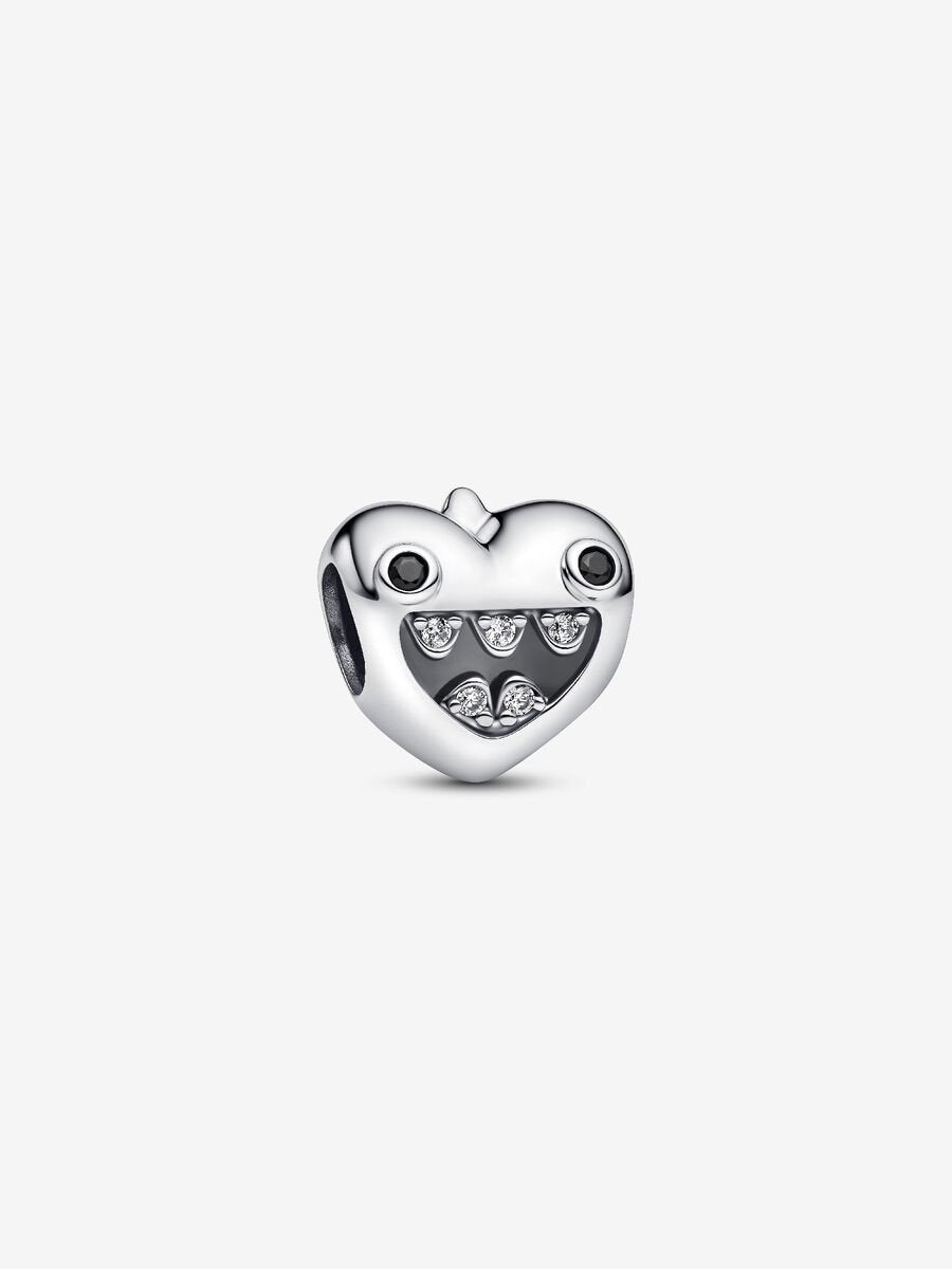 Mom's Little Monsters Heart Charm