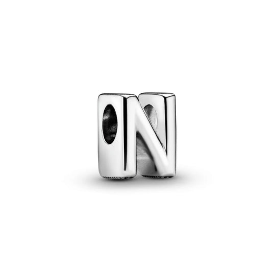 Letter N Silver Charm