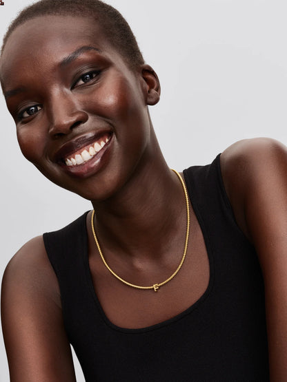 Letter F 14K Gold-Plated Charm