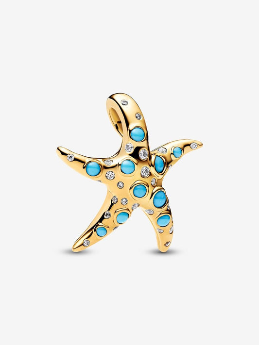 NEW Sparkling Blue Starfish Dangle Charm