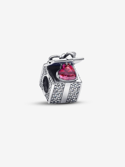 Sparkling Gift Box Charm
Sterling silver