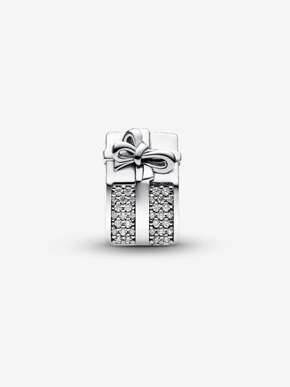 Sparkling Gift Box Charm
Sterling silver