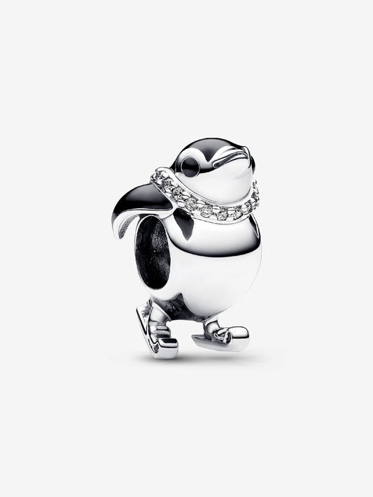 Skiing Penguin Charm