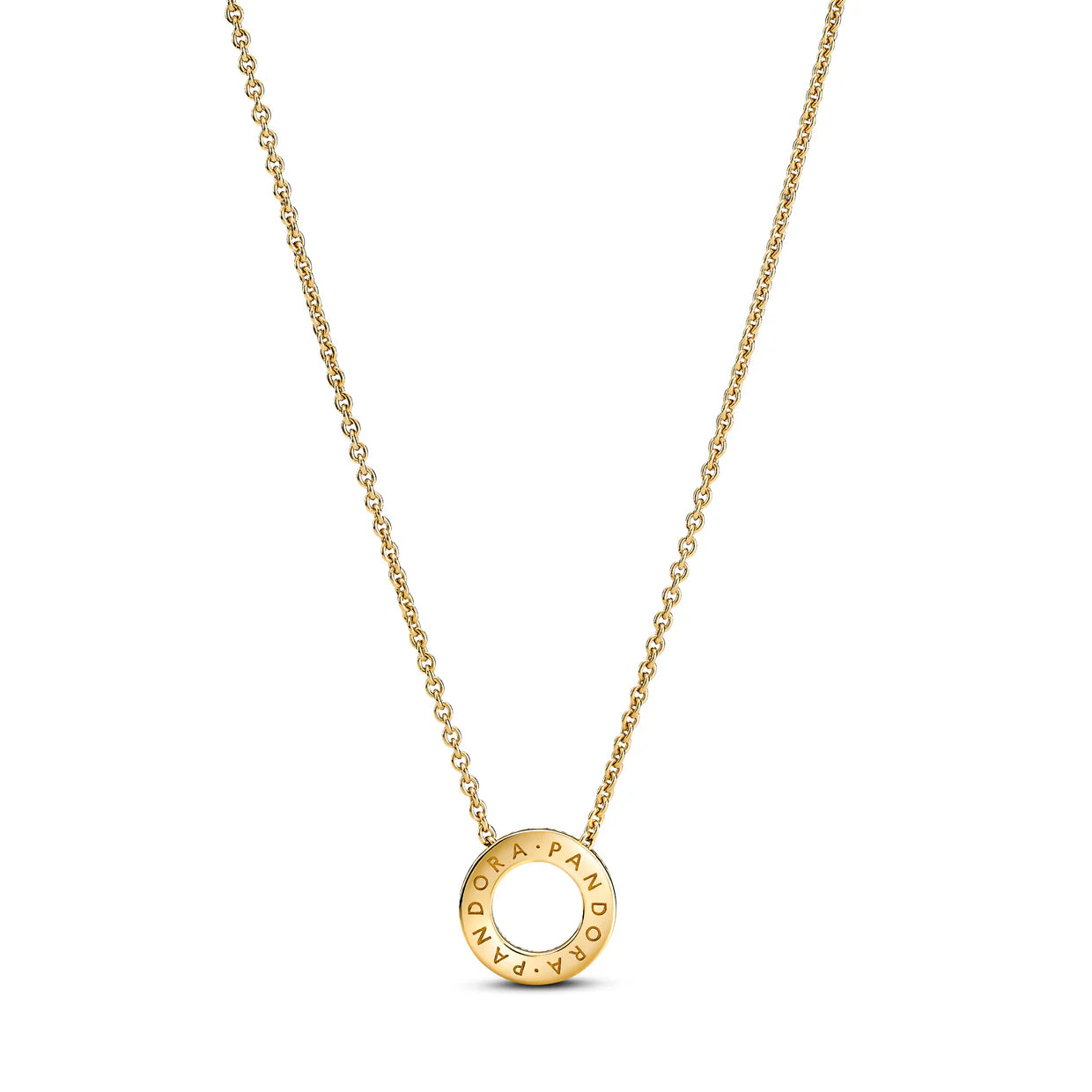 Pandora Logo Pavé Circle Collier Necklace
14k gold plating
