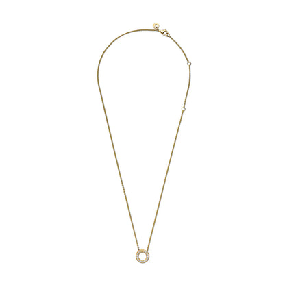 Pandora Logo Pavé Circle Collier Necklace
14k gold plating
