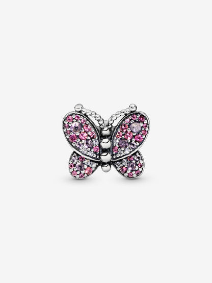 Pink Pavé Butterfly Charm