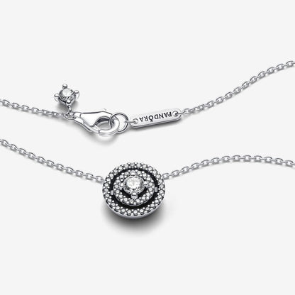 Pandora Sparkling Double Halo Collier Necklace