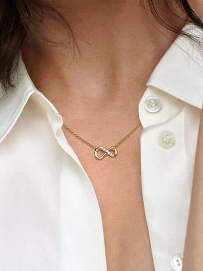 Sparkling Infinity Collier Necklace
14k gold plating