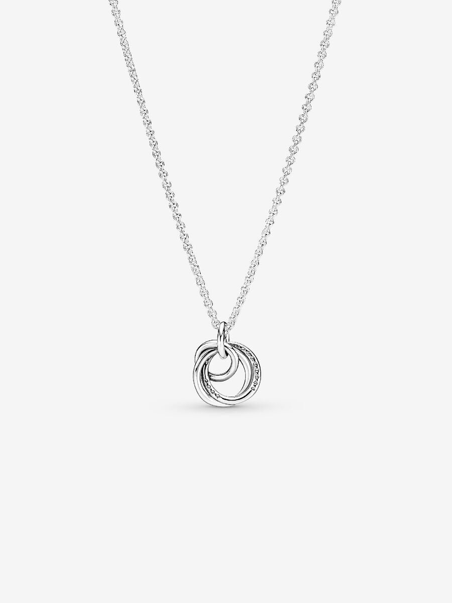 Family Always Encircled Pendant Necklace