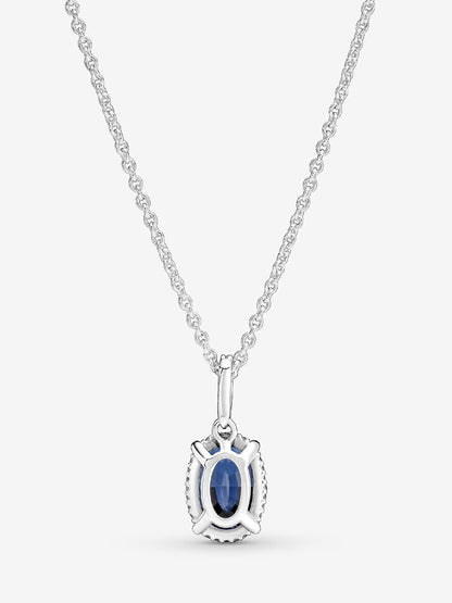 Sparkling Statement Halo Pendant Necklace
Sterling silver